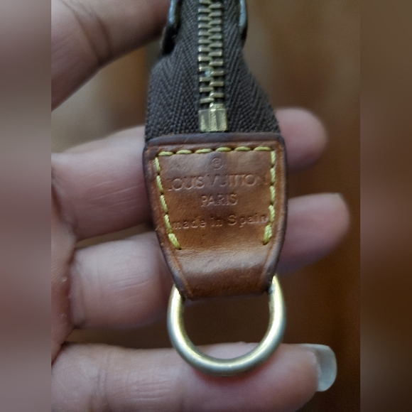 Louis Vuitton Authentic Pochette old style No Leather Strap Vintage 2000 Used - Picture 4 of 12